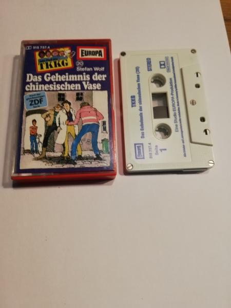 TKKG Folge 20 Das Geheimnis der chinesischen Vase 5-fach Silber geschraubt Weiß Blau ZDF Logo 515737.4 Europa(Großes Fenster)